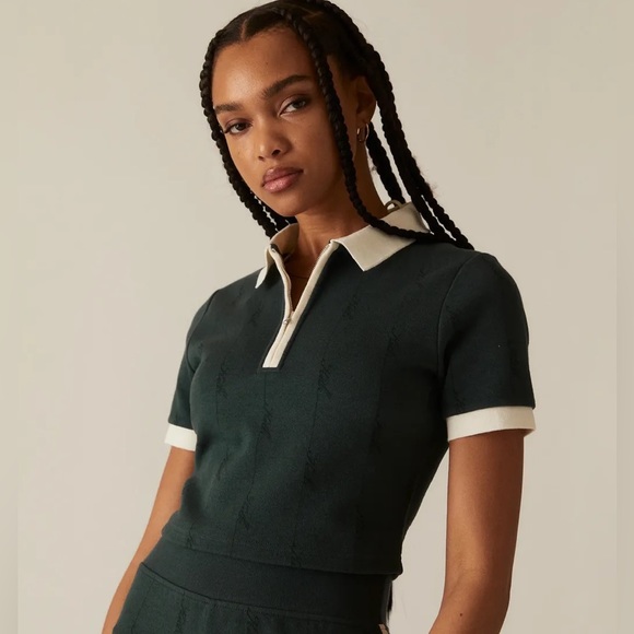 Kith Tops - KITH Taylen Pique Logo Knit Polo